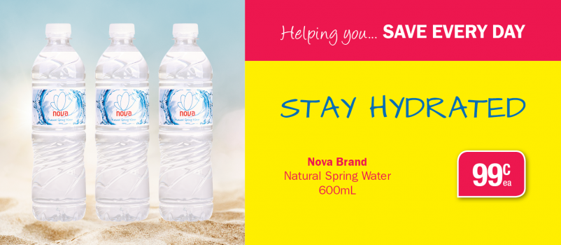 Stay Hydrated with Nova Natural Spring Water 600mL