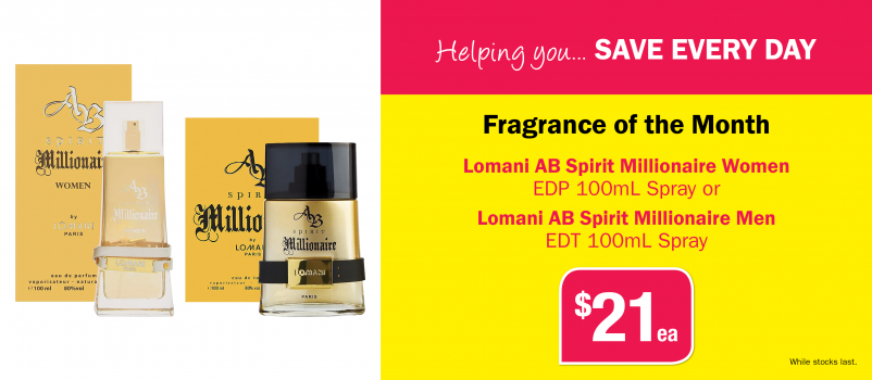 Lomani AB Spirit Millionaire Women or Men 100ml Spray $21 ea